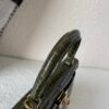 Top Handmade Kelly 25cm 61 Vert Olive Porosus Leather Gold Hardware