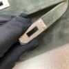 Kelly Pochette 22CM C6 Vert De Gris Suede Leather Sliver Hardware Top Handmade