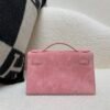 wsxc1775052626041_1 Kelly Pochette 22CM 3Q Rose Sakura Suede Leather Gold Hardware 1:1 to Make