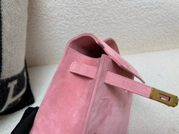 wsxc1775052626041_5 Kelly Pochette 22CM 3Q Rose Sakura Suede Leather Gold Hardware 1:1 to Make