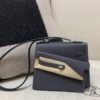 Kelly Desordre 20CM 85 Ardoise Ecru Epsom Leather Silver Hardware Carrybag