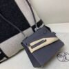 Kelly Desordre 20CM 85 Ardoise Ecru Epsom Leather Silver Hardware Carrybag