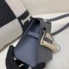 Kelly Desordre 20CM 85 Ardoise Ecru Epsom Leather Silver Hardware Carrybag