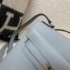 Full Handmade Kelly Desordre 20CM P0 Gris Pantin Epsom Leather Silver Hardware