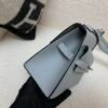 Full Handmade Kelly Desordre 20CM P0 Gris Pantin Epsom Leather Silver Hardware