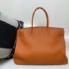 Special birkin size Birkin 50CM 93 Orange Togo Leather GHW Men bag Travel bag