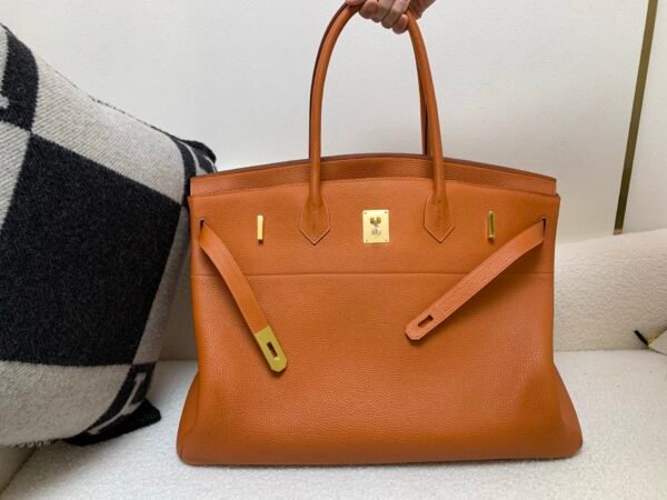 Special birkin size Birkin 50CM 93 Orange Togo Leather GHW Men bag Travel bag