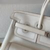 Full Handmade Quality Birkin Cargo 35CM i2 Nata Canvas/ Swift Leather Silver Hardware