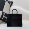 Germany sales Birkin 25CM 89 Nior Box Leather Silver Hardware Full Handmade