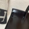 Germany sales Birkin 25CM 89 Nior Box Leather Silver Hardware Full Handmade