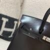 Germany sales Birkin 25CM 89 Nior Box Leather Silver Hardware Full Handmade