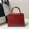 Kelly 25CM 55 Rouge H Box Leather Gold Hardware Global Sales Full Handmade
