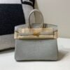 Global Shipping Birkin 25 80 Gris Perle Gold Hardware Lady Handle bag Full Handmade