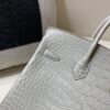 Global Shipping Birkin 25 80 Gris Perle Gold Hardware Lady Handle bag Full Handmade