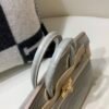 Global Shipping Birkin 25 80 Gris Perle Gold Hardware Lady Handle bag Full Handmade