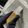 Global Shipping Birkin 25 80 Gris Perle Gold Hardware Lady Handle bag Full Handmade
