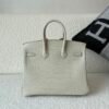 Full Handmade Birkin 25cm 8L Beton Alligator Leather Silver Hardware