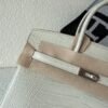 Full Handmade Birkin 25cm 8L Beton Alligator Leather Silver Hardware