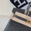 Whole sales Birkin 25cm 8F Etain Alligator Leather Gold Hardware Full Handmade
