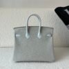 Global Shipping Birkin 25cm chevre Leather 80 Gris Perle T0 Bleu Brume Silver Hardware