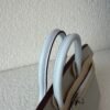 Global Shipping Birkin 25cm chevre Leather 80 Gris Perle T0 Bleu Brume Silver Hardware