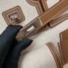 Top Handmade Quality Birkin Cargo 35CM CK37 Gold Canvas/ Swift Leather Silver Hardware