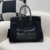 wsxc1776964340247_1 Top Handmade Birkin Cargo 35CM 89 Nior Canvas Swift Leather Silver Hardware