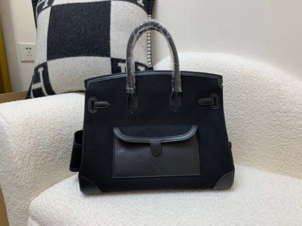 wsxc1776964340247_1 Top Handmade Birkin Cargo 35CM 89 Nior Canvas Swift Leather Silver Hardware