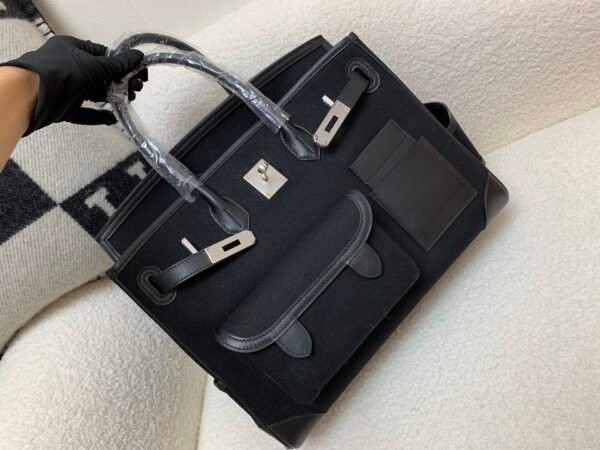 wsxc1776964346253_7 Top Handmade Birkin Cargo 35CM 89 Nior Canvas Swift Leather Silver Hardware
