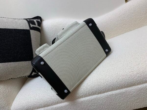 Top Quality Birkin Cargo 40CM 89 Nior Canvas/ Swift Leather Full Handmade Silver Hardware