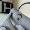 Global Shipping Kelly doll 16CM 80 Gris Perle Alligator Leather Full handmade Silver hardware