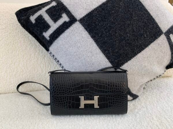Top Hardware H Factory Sales Constance To Go 89 Noir Alligator leather Silver Hardware
