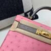 wsxc1777473799238_2 Mini Kelly 19CM L4 Rose Bubblegum Ostrich Leather Gold Hardware Top Handmade