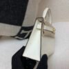 Top Handmade Mini Kelly 19CM i2 Nata Ostrich Leather Gold Hardware