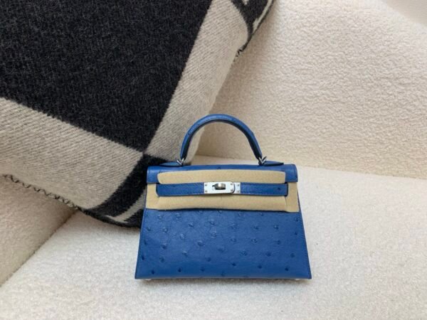 wsxc1777473812705_0 Mini Kelly 19CM Ostrich Leather Gold Hardware Top Handmade 7Q Mykonos