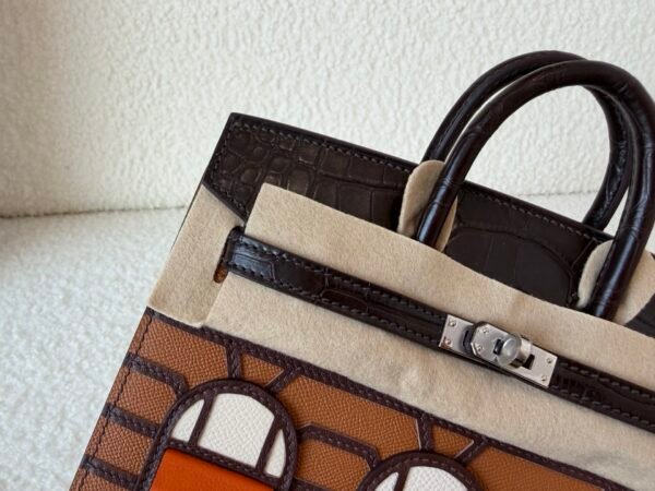 wsxc1778167577952_2 Top Handmade Birkin house 20cm 46 Ebene 28 Caramel 93 Orange 37 Gold Silver Hardware