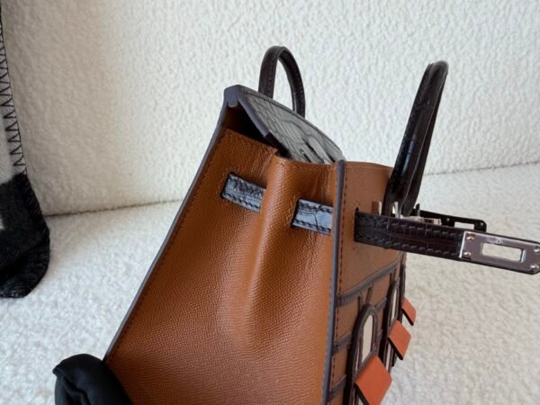 wsxc1778167577952_6 Top Handmade Birkin house 20cm 46 Ebene 28 Caramel 93 Orange 37 Gold Silver Hardware