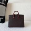 wsxc1778167580128_1 Special Order Birkin 20cm House 57 Bordeaux 93 Orange T3 Bai Brun Silver Hardware