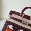 wsxc1778167580128_2 Special Order Birkin 20cm House 57 Bordeaux 93 Orange T3 Bai Brun Silver Hardware