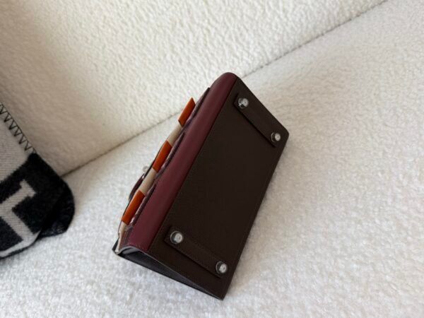 wsxc1778167580128_4 Special Order Birkin 20cm House 57 Bordeaux 93 Orange T3 Bai Brun Silver Hardware