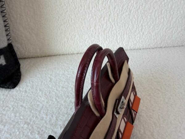 wsxc1778167580339_7 Special Order Birkin 20cm House 57 Bordeaux 93 Orange T3 Bai Brun Silver Hardware