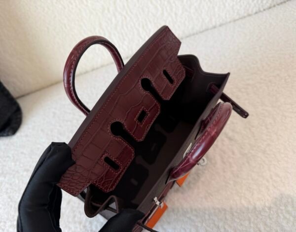 wsxc1778167580451_8 Special Order Birkin 20cm House 57 Bordeaux 93 Orange T3 Bai Brun Silver Hardware