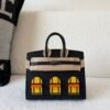Birkin 20 house 89 Nior 9O Jaune De Naples 93 Orange Matte Alligator Dark black hardware