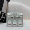 Birkin House 20cm 8L Beton 01 White 93 Orange Top Handmade Matte Alligator togo