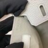 Birkin House 20cm 8L Beton 01 White 93 Orange Top Handmade Matte Alligator togo