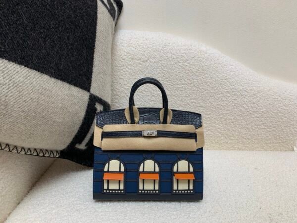wsxc1778167586795_0 Birkin 20 House H0 Gris misty 0V Gris Ciment 89 Noir (Black) 93 Orange 10 Craie Matte Alligator Epsom Swift Full Handmade