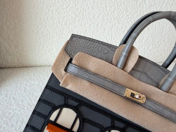 wsxc1778167588998_2 Birkin 20 House H0 Gris misty 0V Gris Ciment 89 Noir (Black) 93 Orange 10 Craie Matte Alligator Epsom Swift Full Handmade