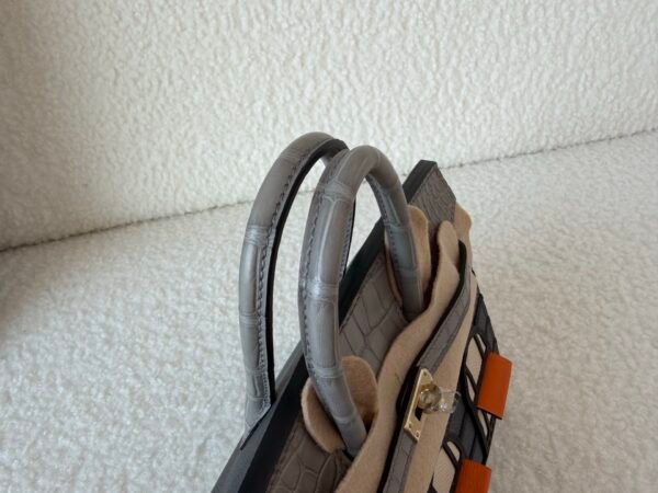 wsxc1778167589357_4 Birkin 20 House H0 Gris misty 0V Gris Ciment 89 Noir (Black) 93 Orange 10 Craie Matte Alligator Epsom Swift Full Handmade