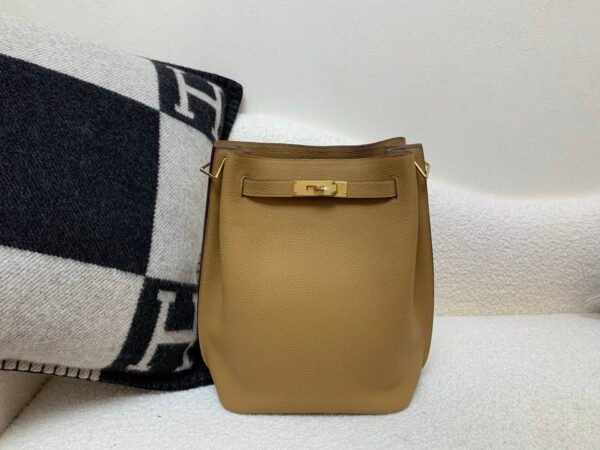 Global Shipping So Kelly 22 24 Tabac Camel Togo Leather Gold Hardware