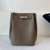 Whole Shipping So kelly 22 18 Etoupe Togo Leather Silver Hardware Top Handmade